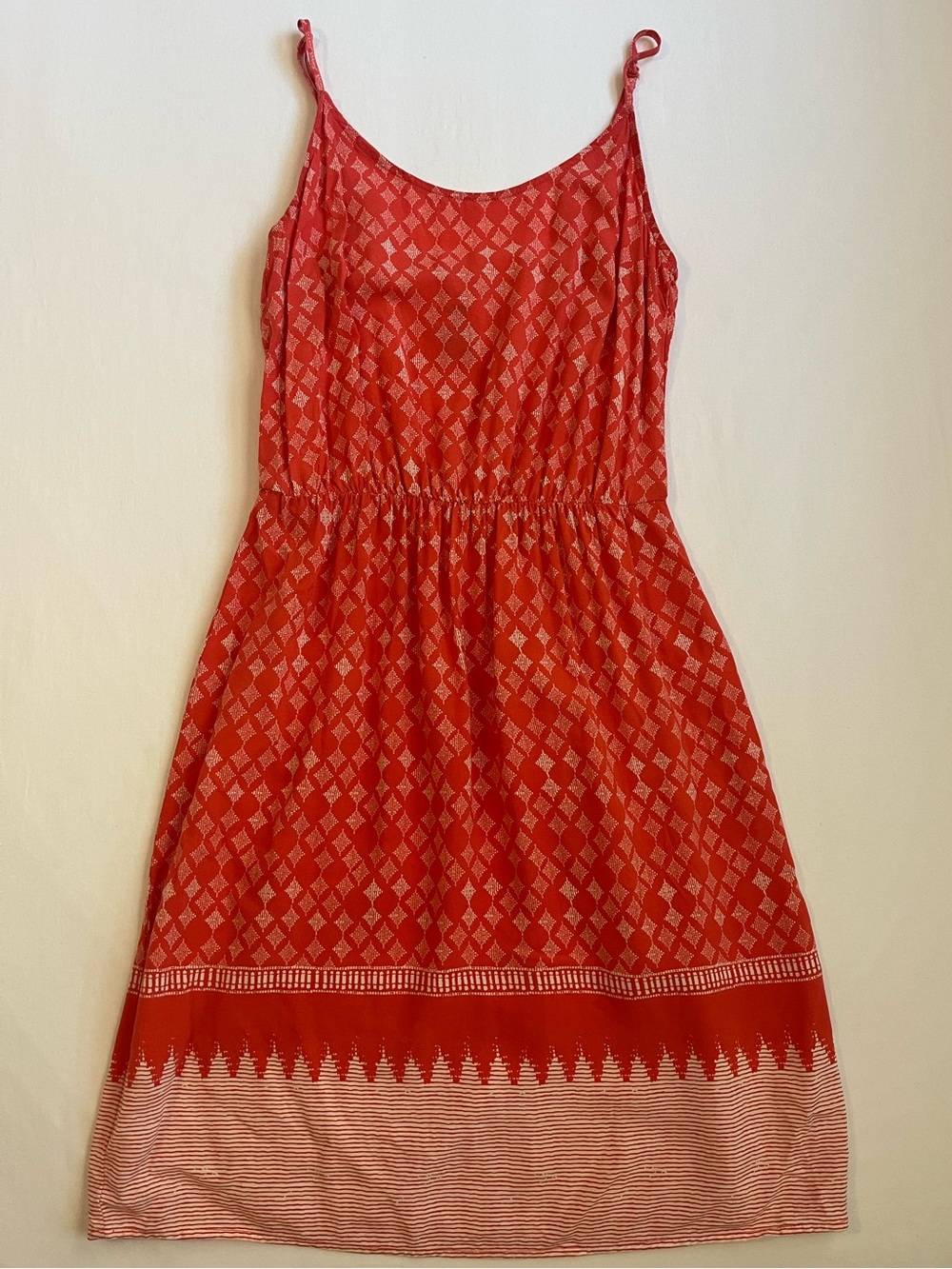 Orange Old Navy Patterned Sundress Size XS